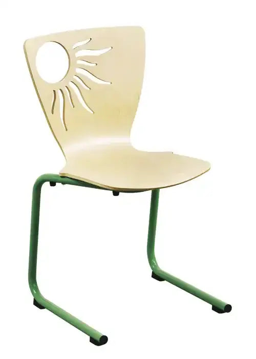 Chaise d'école élémentaire luge décor Soleil