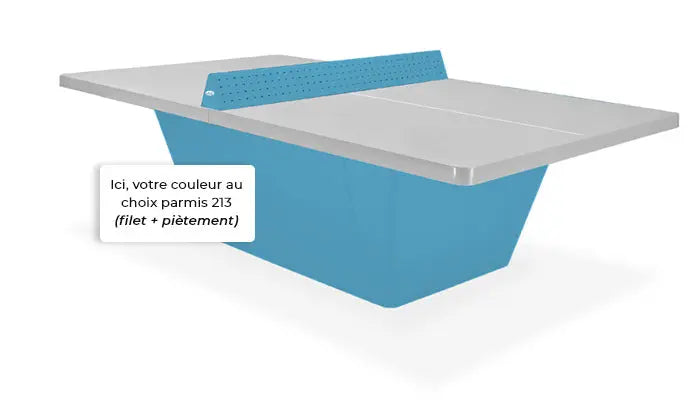 Piétement de la table Square Balia personnalisable dans le nuancier RAL