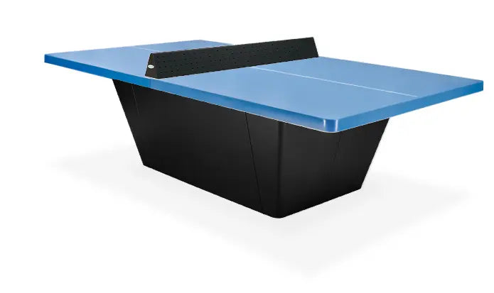 Square Balia piétement noir, plateau bleu outremer
