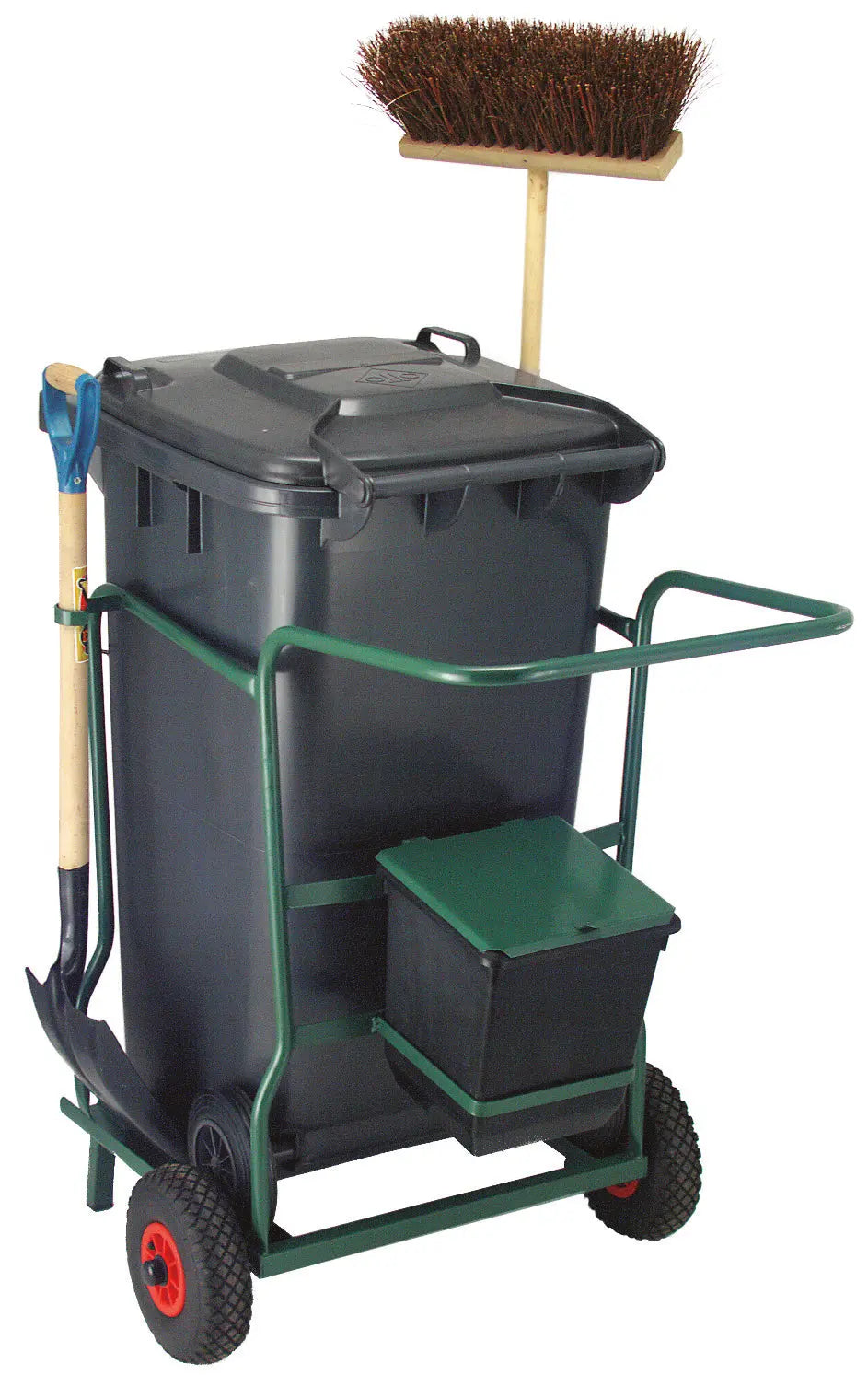 Chariot de voirie 1 x 240 litres avec conteneur et accessoires - France Collectivités