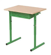 Table scolaire réglable VELA 1 place 70 x 50 cm avec casier – SDM Mobilier