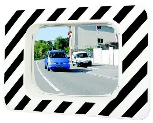 Miroir réglementaire d'agglomérations cadre noir et blanc - France Collectivités