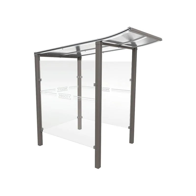 Abri caisse Modulo avec vitrages latéraux Procity