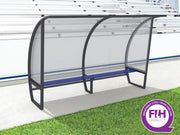 Abri de touche 6 joueurs 3 m en aluminium, hauteur 2 m, certifié FIH