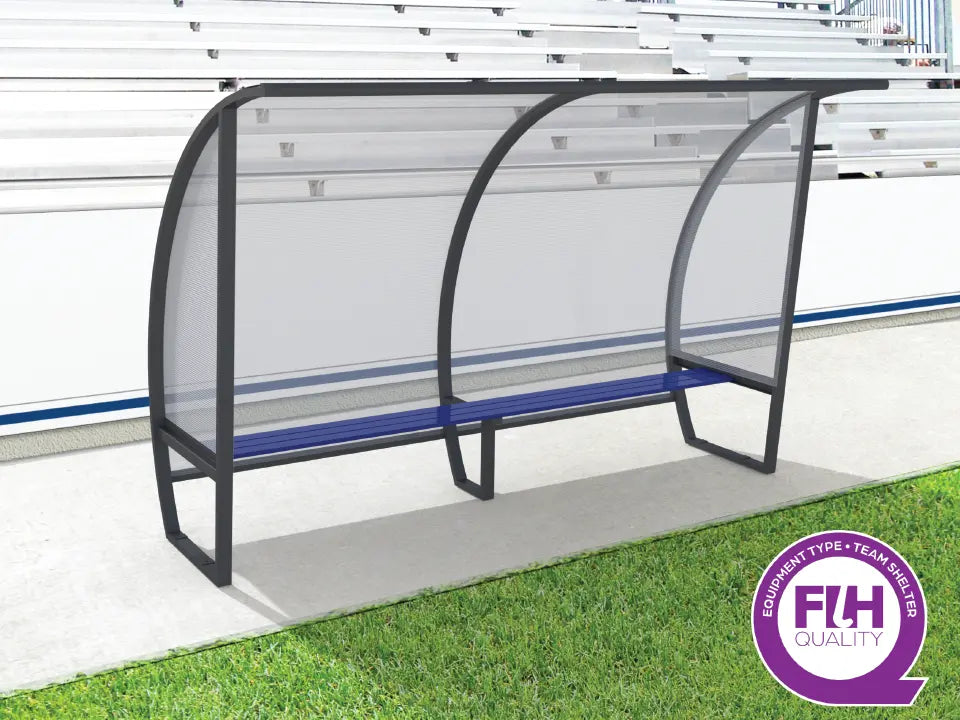 Abri de touche 6 joueurs 3 m en aluminium, hauteur 2 m, certifié FIH