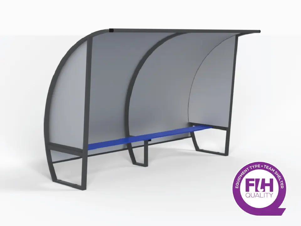 Abri de touche 6 joueurs 3 m en aluminium, hauteur 2 m, certifié FIH