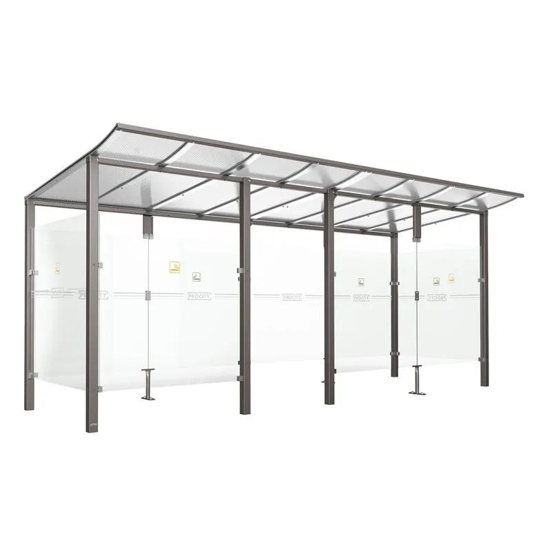 Abri fumeurs aluminium Modulo Procity