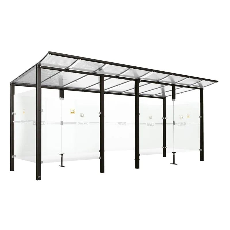 Abri fumeurs aluminium Modulo Procity