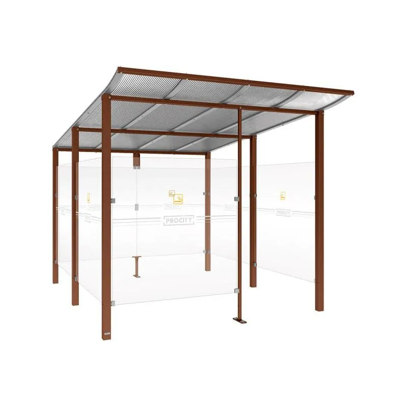 Abri fumeurs aluminium Modulo Procity