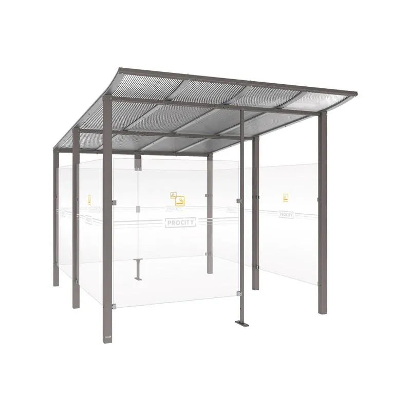 Abri fumeurs aluminium Modulo Procity