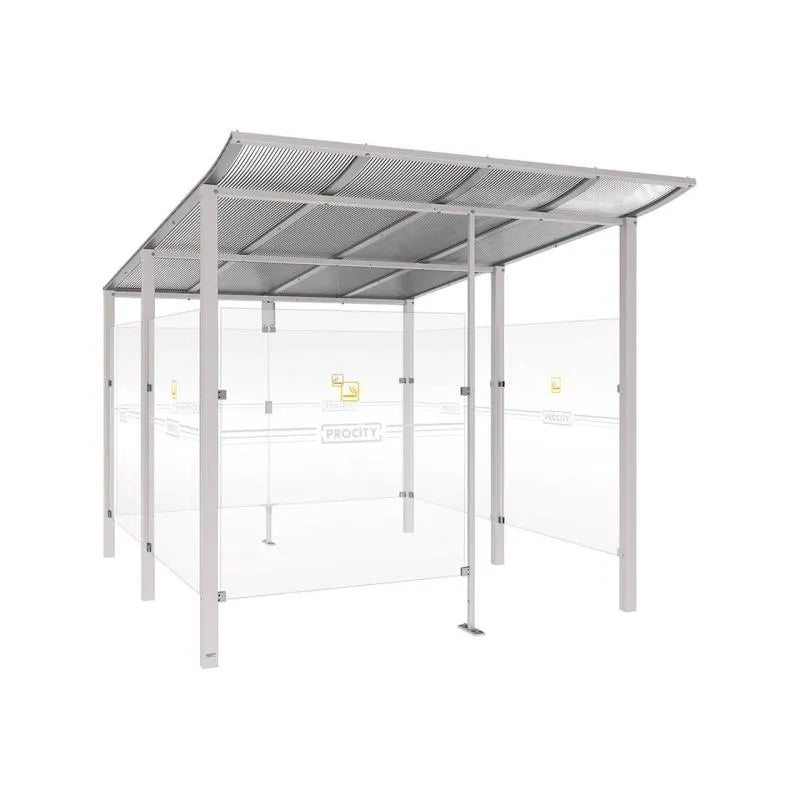 Abri fumeurs aluminium Modulo Procity