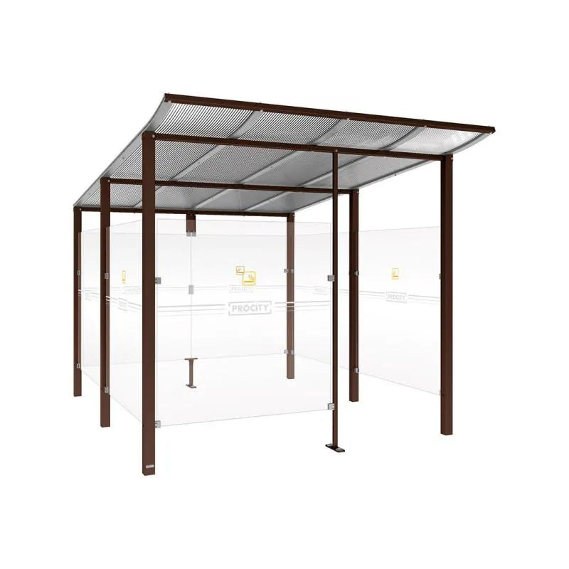 Abri fumeurs aluminium Modulo Procity