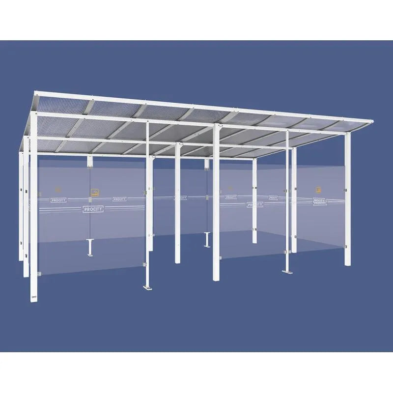 Abri fumeurs aluminium Modulo Procity
