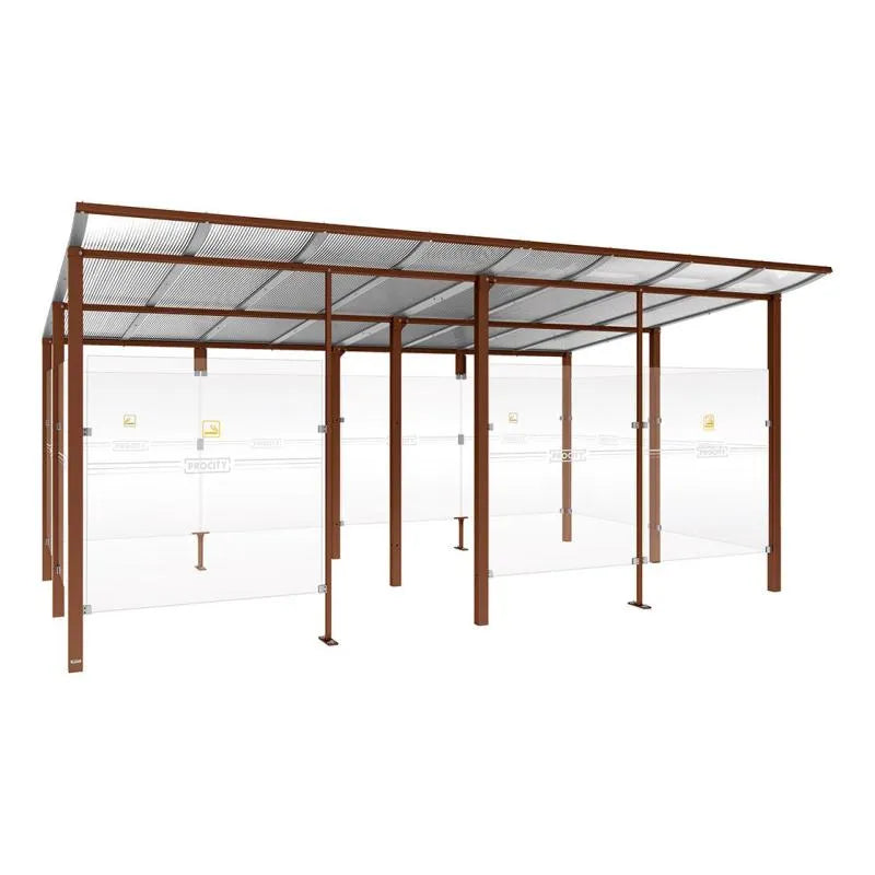 Abri fumeurs aluminium Modulo Procity