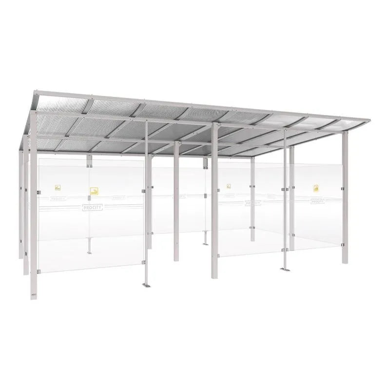 Abri fumeurs aluminium Modulo Procity