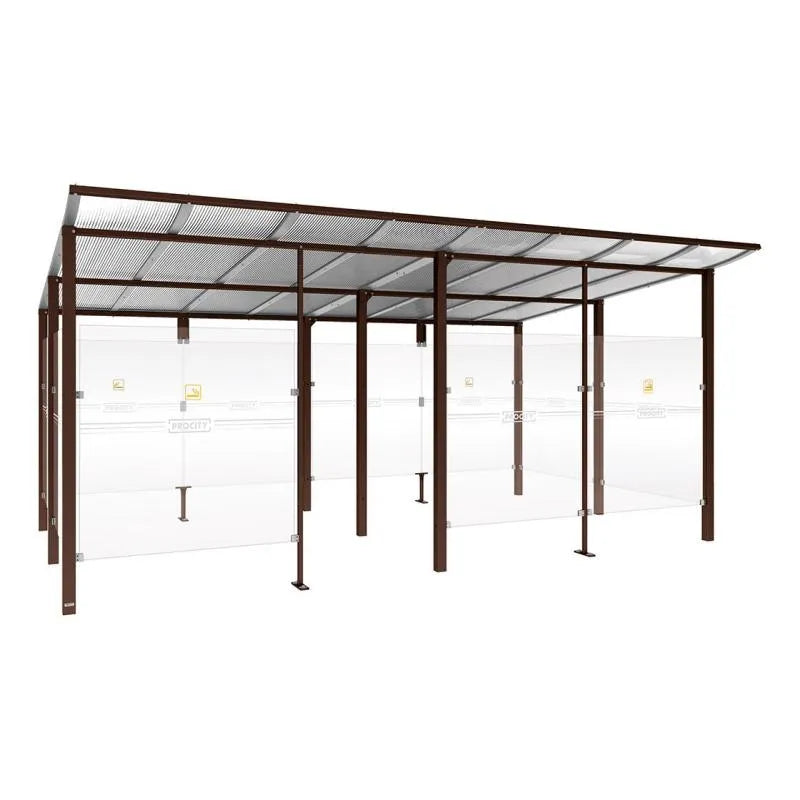 Abri fumeurs aluminium Modulo Procity