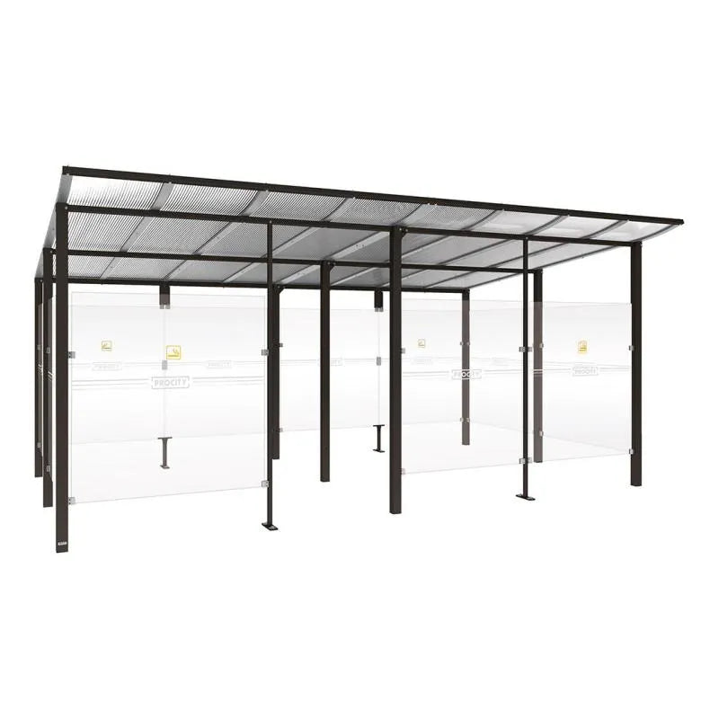 Abri fumeurs aluminium Modulo Procity