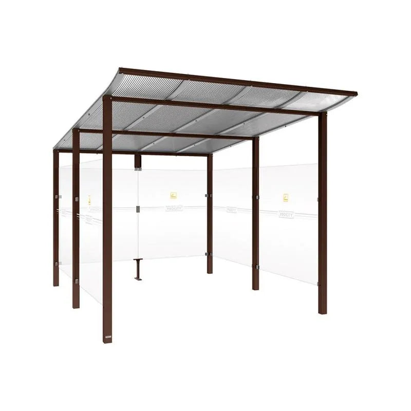 Abri fumeurs aluminium Modulo Procity