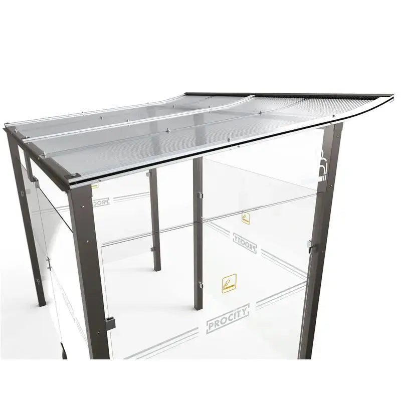 Abri fumeurs aluminium Modulo - France Collectivités