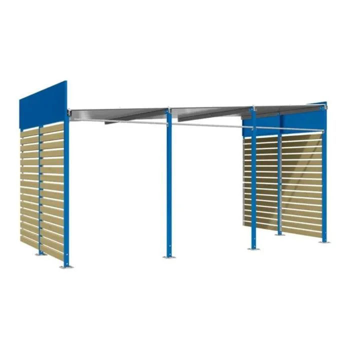 Abri vélos sécurisé Horizon avec bardages en bois Procity