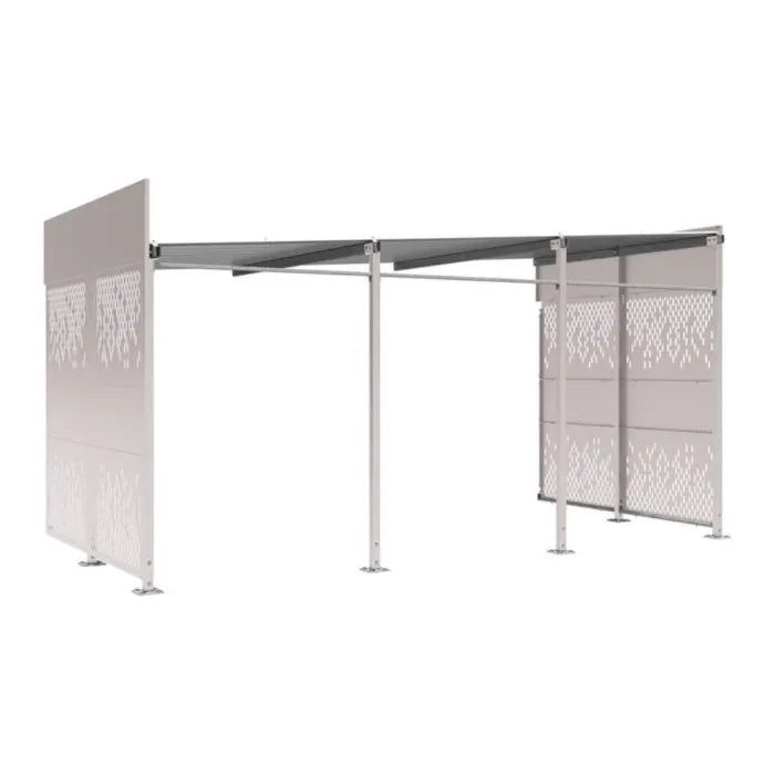 Abri vélos sécurisé Horizon avec bardages en acier Procity
