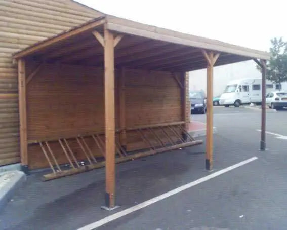 Abri range vélos en bois - France Collectivités