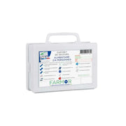 Coffret de secours Agroalimentaire Restauration 2/4 personnes Farmor AGR 2310 PP en polypropylène blanc, pansements bleus détectables