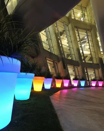 Pot décoratif lumineux à LED rond Azuro
