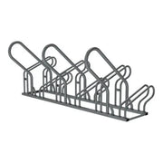 Appui cycles Optimum 6 places en acier galvanisé avec structure tubulaire robuste
