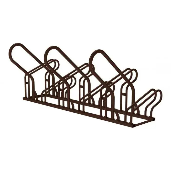 Support vélos Optimum 6 places avec option arceaux antivol en acier