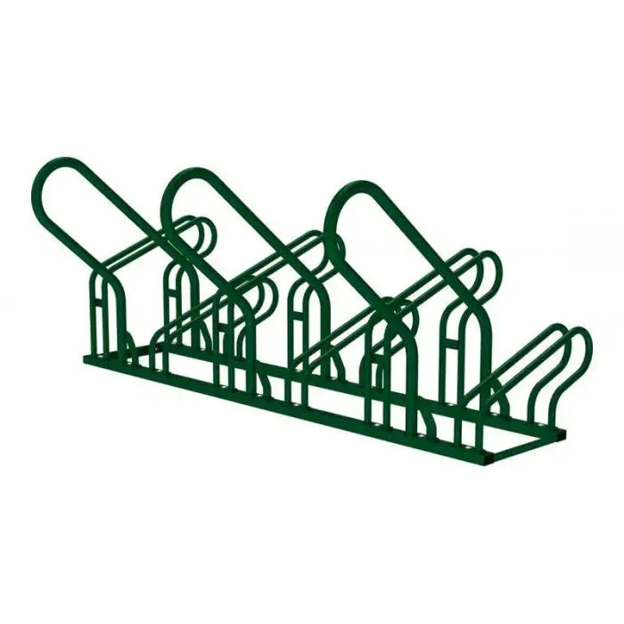 Appui vélo 6 places Optimum en tube acier 50x30 mm pour collectivités