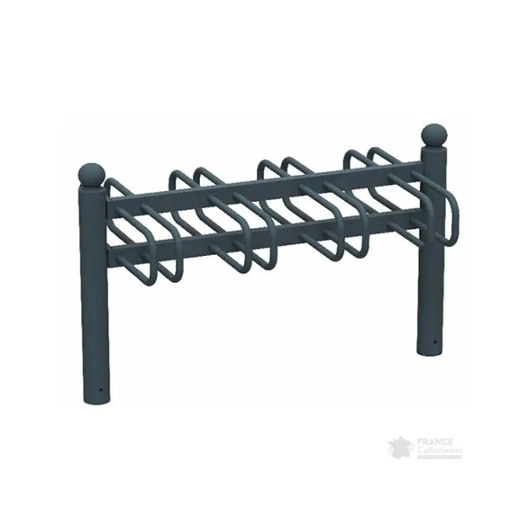 Appui-vélos 2 x 4 arceaux finition mat Cyclo - France Collectivités