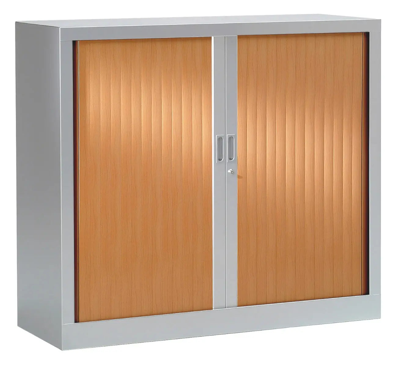 Armoire basse à rideaux bois 1.00 x 1.20 m france collectivités
