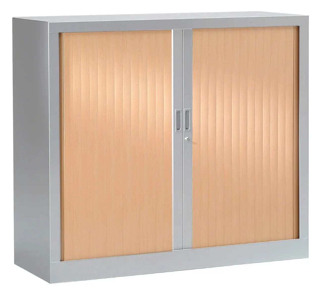 Armoire basse à rideaux bois 1.00 x 1.20 m france collectivités