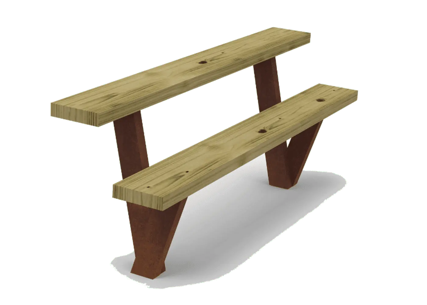Assis-debout en bois naturel Olea