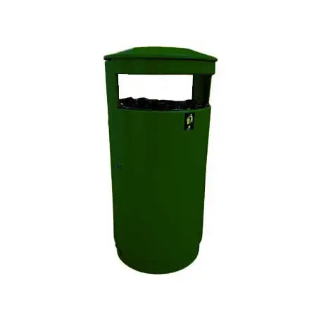 Corbeille acier 80L Australia Slide tri sélectif 1 flux