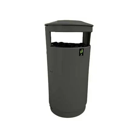 Corbeille acier 80L Australia Slide tri sélectif 1 flux