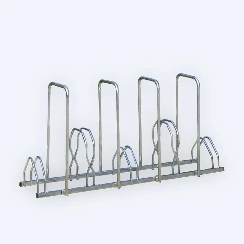 Support cycle râtelier 2 niveaux 4 arceaux - 5 places - France Collectivités