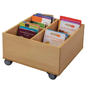 Bac à livres 4 cases sur roulettes france collectivités