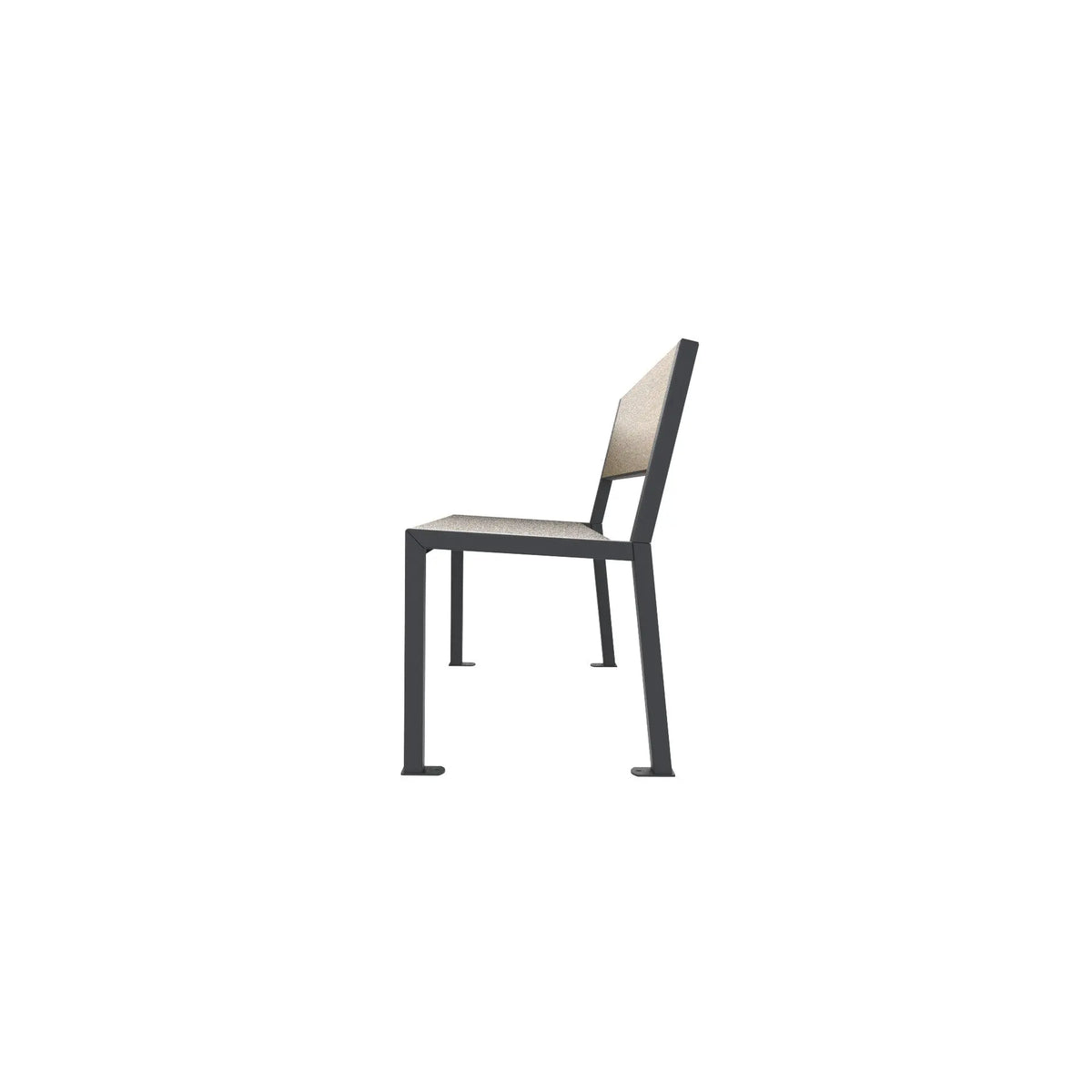 Banc Buton Berlin plein chêne clair sous un second angle