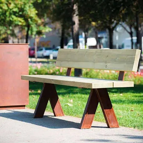 Banc bois naturel Olea