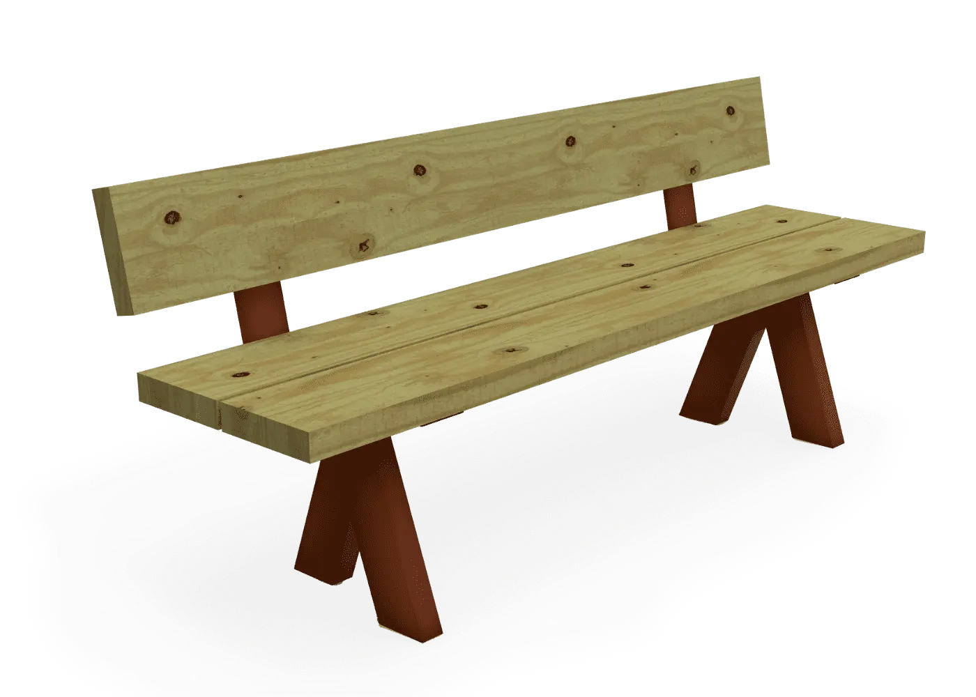 Banc bois naturel Olea