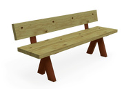 Banc bois naturel Olea