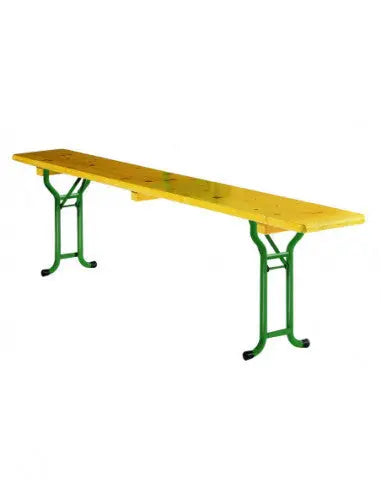 Banc bois tubulaire pliant 220 x 25 cm - France Collectivités