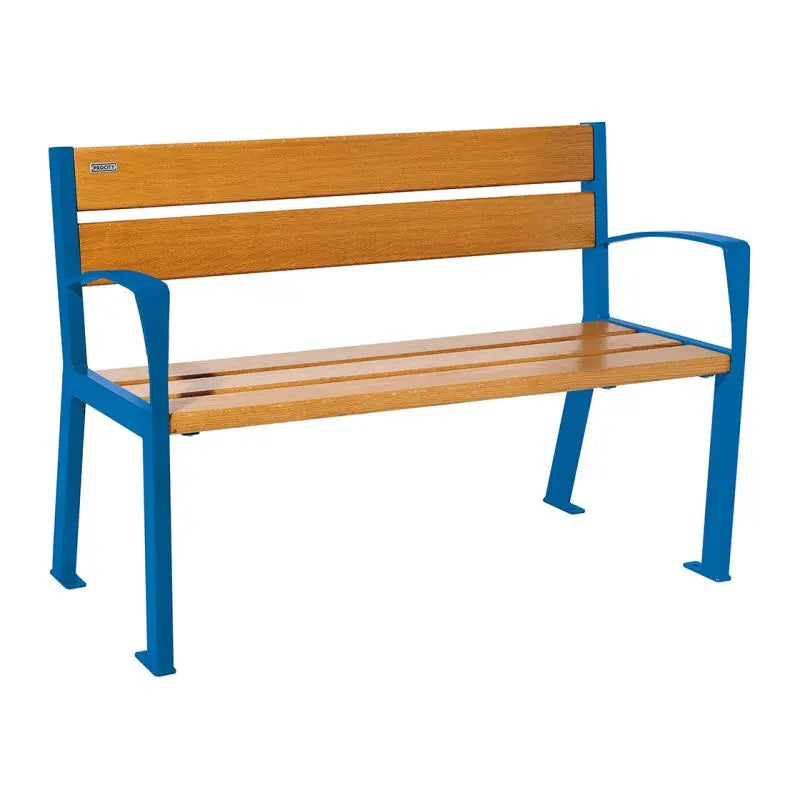 Banc bois et acier Silaos