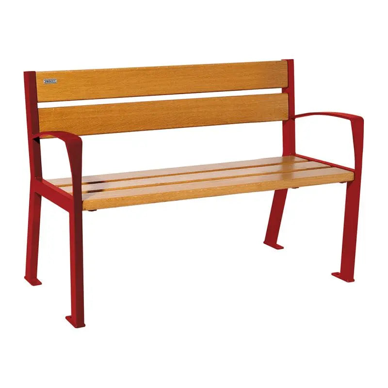 Banc bois et acier Silaos