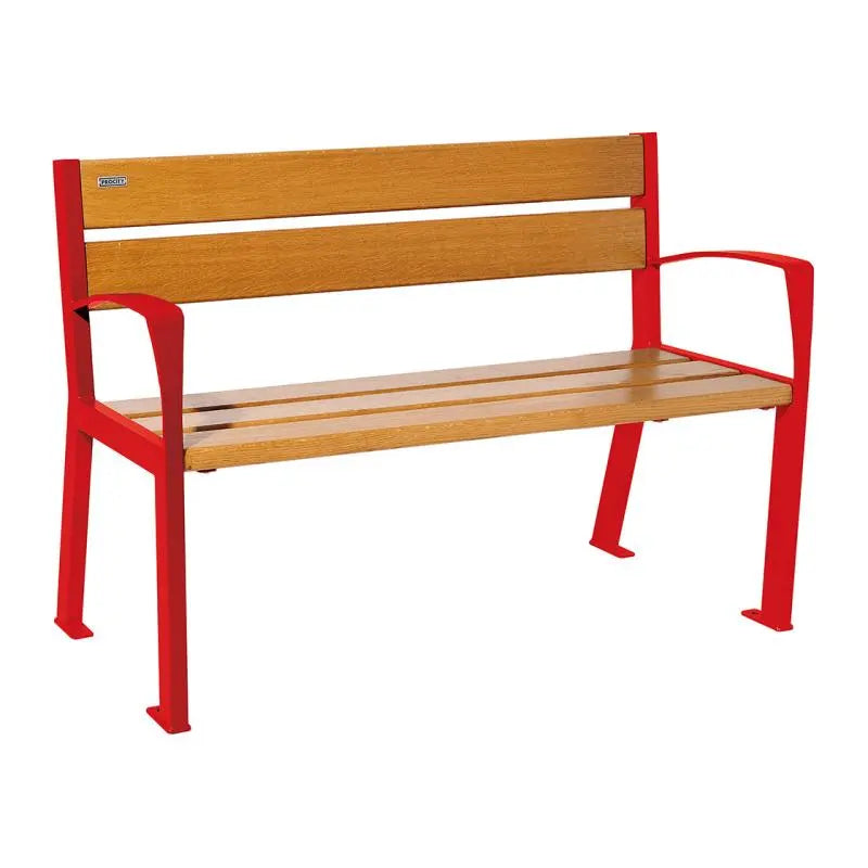 Banc bois et acier Silaos