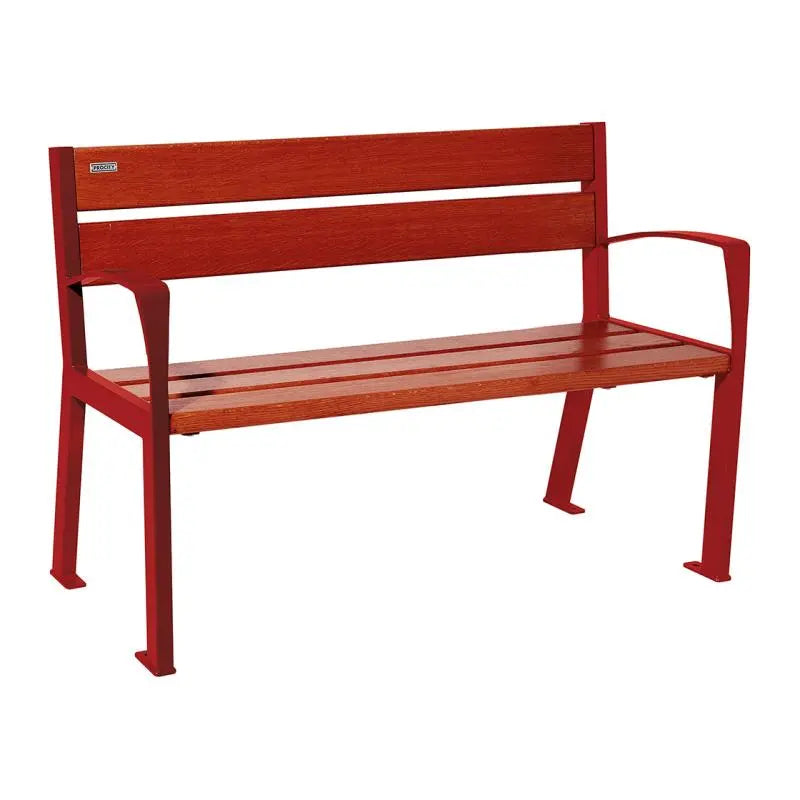 Banc bois et acier Silaos