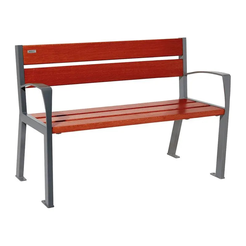 Banc bois et acier Silaos