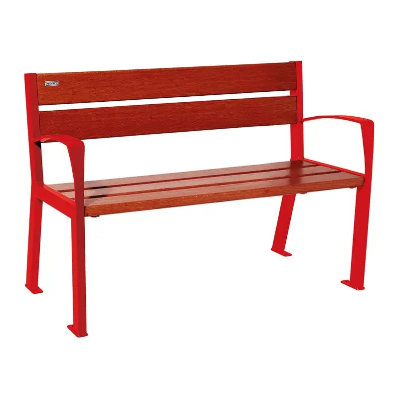 Banc bois et acier Silaos